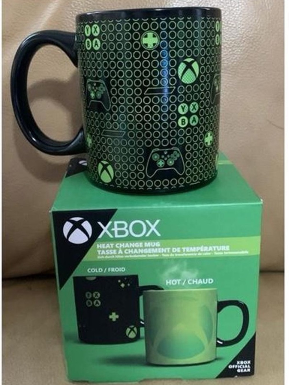 🇺🇸 🎆⚡️Xbox Heat Change Mug Changes Color Hot Cold Official Gear NIB Father’s Day